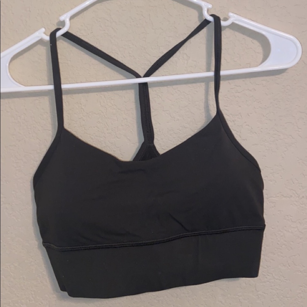 Olive green lululemon sports bra